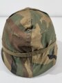 U.S. Cold war steel helmet. Woodland cover 1983 dated