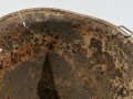 U.S. WWII M1 steel helmet. Water recovered