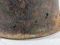 U.S. WWII M1 steel helmet. Water recovered