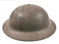 US WWII M1917A1 Kelly Type Helmet. Basically a modified WWI M17 helmet. In use till the M1 helmet took place. Nice exsample, original paint and correct liner and chin strap