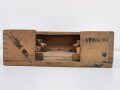 Transportkasten aus Holz für Tellermine 42 der Wehrmacht , grob gereingtes Stück. Dies sind die letzten beiden aus meinem ursprünglichen Bestand von vielen hundert Stücken