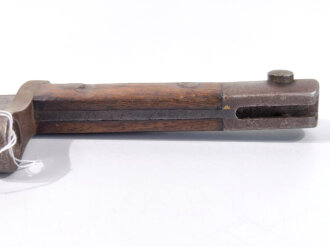 Türkei,  Seitengewehr Süngü Modell 1935, Holzgriffschalen mit runden Schlitzmuttern , Markierung auf Griff AS. FA,