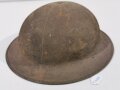 U.S. 1. Weltkrieg Stahlhelm Modell 1917. Komplett mit Innenfutter und Kinnriemen, Originallack.