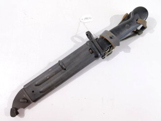 DDR NVA Seitengewehr AK 74 , mit Tragegurt, schwarzer...