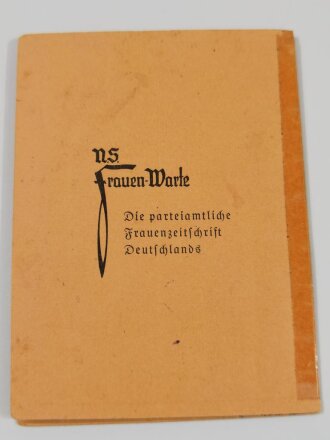 Nationalsozialistische Frauenschaft, Ortsgruppe Kaaks - Schleswig-Holstein, "Mitgliedskarte", datiert 1936