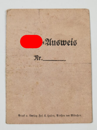 "S.A.-Ausweis" eines Angehörigen Gruppe...