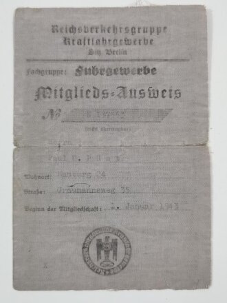 Reichsverkehrsgruppe Kraftfahrgewerbe, Fachgruppe...