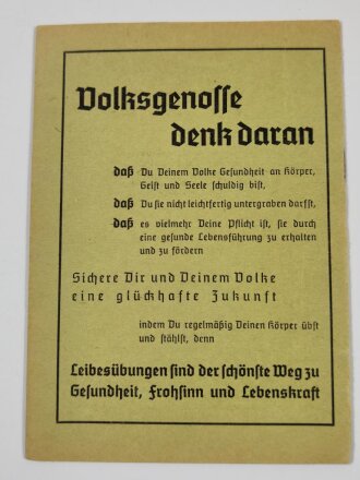 Die Deutsche Arbeitsfront, N.S.Gemeinschaft Kraft durch Freude "Jahresportkarte 1937/1938, ausgestellt in Aschau 1938