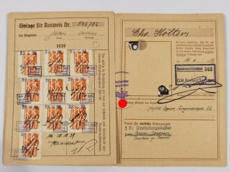 Reichsmusikkammer Ausweis, eines Musikers aus Krefeld,...