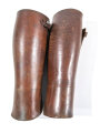 U.S. WWI, Pair of leather officers leggings. Used