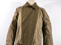 U.S. 1943 dated wool overcoat. Size 36R. Good condition, Most likely original sewn "Engineer amphibian unit" patch and four overseas service bars.