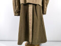 U.S. 1943 dated wool overcoat. Size 36R. Good condition, Most likely original sewn "Engineer amphibian unit" patch and four overseas service bars.