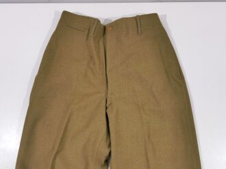 U.S. 1942 dated wool trousers model 1937. Used, good...