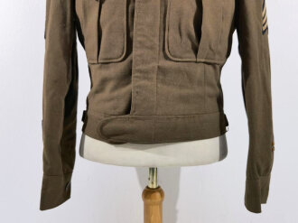 U.S. 1944 dated Army Air Forces "Ike jacket" Label faded, size 34R. Insignia original sewn, used