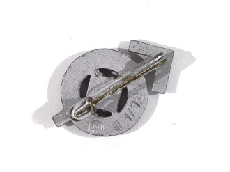 Miniatur, HJ Leistungabzeichen in Silber mit Hersteller M1/72, Größe 22 mm