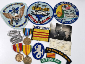 U.S. Vietnam war " USS Coral Sea  CVA43" grouping.