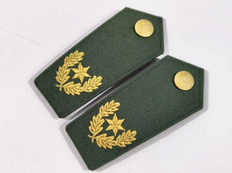Deutschland nach 1945, Paar Schulterstücke Polizei alte Ausführung in Grün ( Vizepräsident einer Bundespolizei )