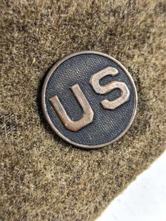 U.S. WWI overseas hat, moth holes