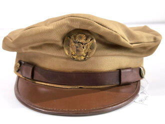 U.S. WWII  tan service cap for enlisted men.Good...