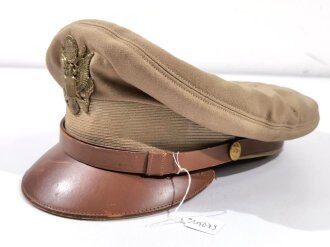 U.S. WWII Army tan service cap for officers .Some month...