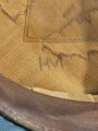 U.S. WWI officers visor hat. Chinstrap broken, otherwise good condition. Size 56