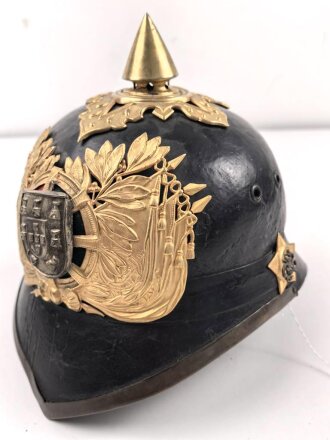 Portugal, "Pickelhaube" der Nationalgarde ( Guarda Nacional Republicana GNR) in gutem Zustand