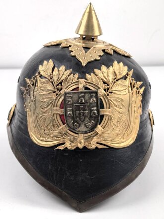 Portugal, "Pickelhaube" der Nationalgarde ( Guarda Nacional Republicana GNR) in gutem Zustand