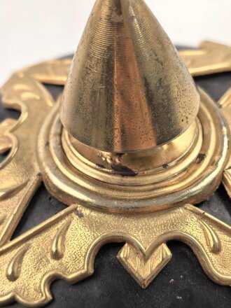 Portugal, "Pickelhaube" der Nationalgarde ( Guarda Nacional Republicana GNR) in gutem Zustand