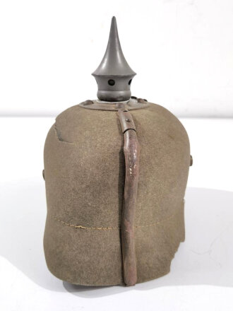 1.Weltkrieg, preussische Ersatz Pickelhaube aus Filz