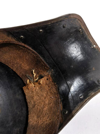 1.Weltkrieg Preussen, feldgrauer Helm für Mannschaften der Kürassiere. In allen Teilen Original