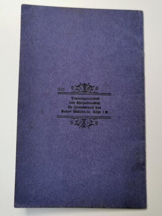 1.Weltkrieg Schießbuch eines Angehörigen, Schießjahr 1918