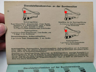 Nationalsozialistischer Reichskriegerbund (Kyffhäuserbund) Mitgliedsbuch, ohne Eintragungen