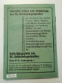 Nationalsozialistischer Reichskriegerbund (Kyffhäuserbund) Mitgliedsbuch, ohne Eintragungen