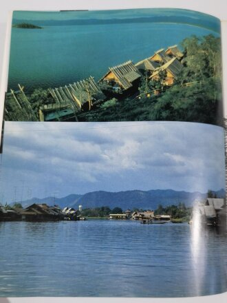 Kanchanaburi Spirit of the Death Railway and The River Kwai Bridge (Thailand), Second Edition 1988, 72 Seiten, DIN A4, gebraucht, Bindung löst sich, aus Raucherhaushalt
