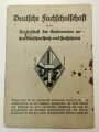 Deutsche Fachschulschaft "Studierenden-Ausweis" Technische Staatslehranstalt Hagen, datiert 1937