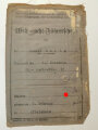 Wehrmachts-Führerschein eines Angehörigen im Pionier Ausb. Btl. 33, datiert 1943, stark getragenes Stück