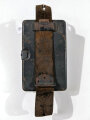 Taschenlampe Wehrmacht. Originallack, ungereinigt, innen datiert 1942, Funktion nicht geprüft
