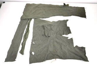 Stoffreste eines Mantel der Wehrmacht