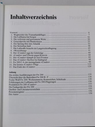 Focke - Wulf Fw 200 Condor, Die Geschichte des ersten modernen Langstreckenflugzeuges der Welt, Heinz J. Nowarra, 159 Seiten, DIN A4, gebraucht, aus Raucherhaushalt