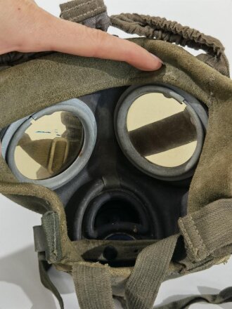 Gasmaske Wehrmacht datiert 1944. Sehr guter Zustand