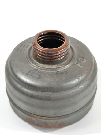 Gasmaskenfilter " Filtereinsatz 41" Wehrmacht, datiert 1943. Originallack