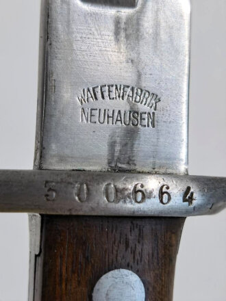 Schweiz,  Seitengewehr Modell 1911 für K31 und K11, Hersteller Waffenfabrik Neuhausen