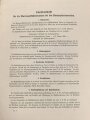 Kriegsmarine, M.Dv.Nr. 147 "Allgemeine Baubestimmungen 1 Nr. 4 - Dienstvorschrift für die Aufsichtsbeamten bei den Panzerplattenwerken" datiert 1939, DIN A4