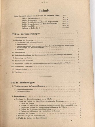 Kriegsmarine, M.Dv.Nr. 147 "Allgemeine Baubestimmungen 1 Nr. 9 - Vorschrift" datiert 1942, DIN A4