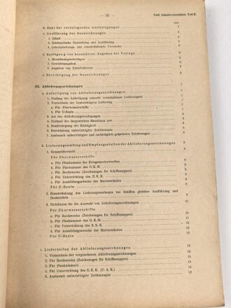 Kriegsmarine, M.Dv.Nr. 147 "Allgemeine Baubestimmungen 1 Nr. 9 - Vorschrift" datiert 1942, DIN A4