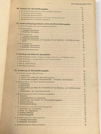 Kriegsmarine, M.Dv.Nr. 147 "Allgemeine Baubestimmungen 1 Nr. 9 - Vorschrift" datiert 1942, DIN A4
