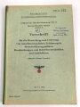 Kriegsmarine, M.Dv.Nr. 147 "Allgemeine Baubestimmungen 1 Nr. 9 - Vorschrift" datiert 1942, DIN A4
