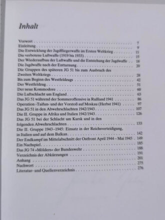 "Jagdgeschwader 51 Mölders", Eine Chronik Berichte, Erlebnisse, Dokumente, Aders/Held, 279 Seiten, DIN A4, gebraucht, aus Raucherhaushalt