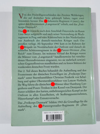 "An den Brennpunkten der Ostfront", Wilhelm Tieke, Die Geschichte des SS - Infanterie- Regiments 4 (mot.), Langemarck und des Freikorps Danmark, 311 Seiten, DIN A4, gebraucht, aus Raucherhaushalt