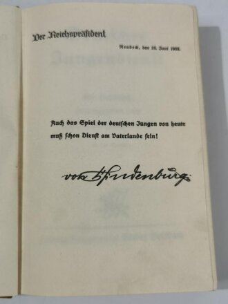 "Deutscher Jungendienst", Ein Handbuch herausgegeben vom Deutschen Jungendienst datiert 1933, 388 Seiten, DIN A5